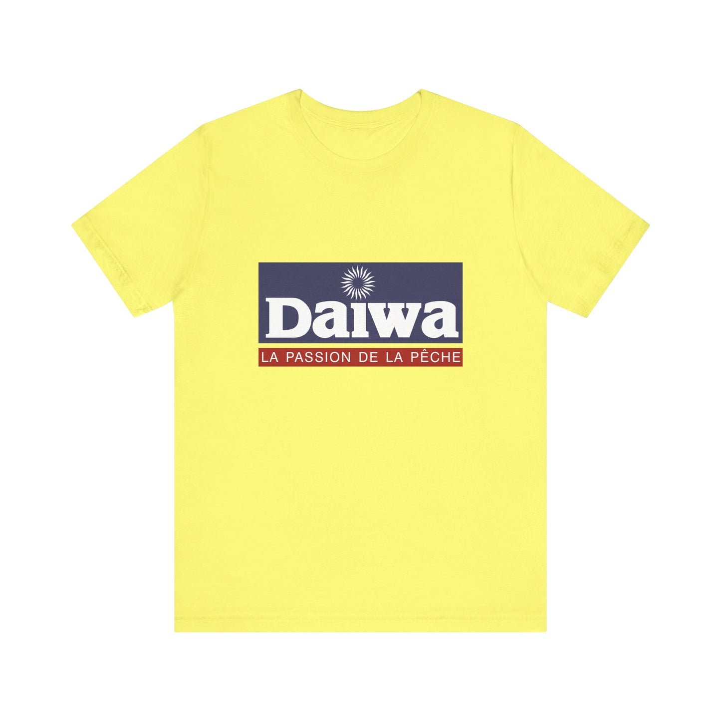 Unisex T Shirt Short Sleeve Daiwa Fishing Logo Jersey Tee Crew Neck Regular Fit