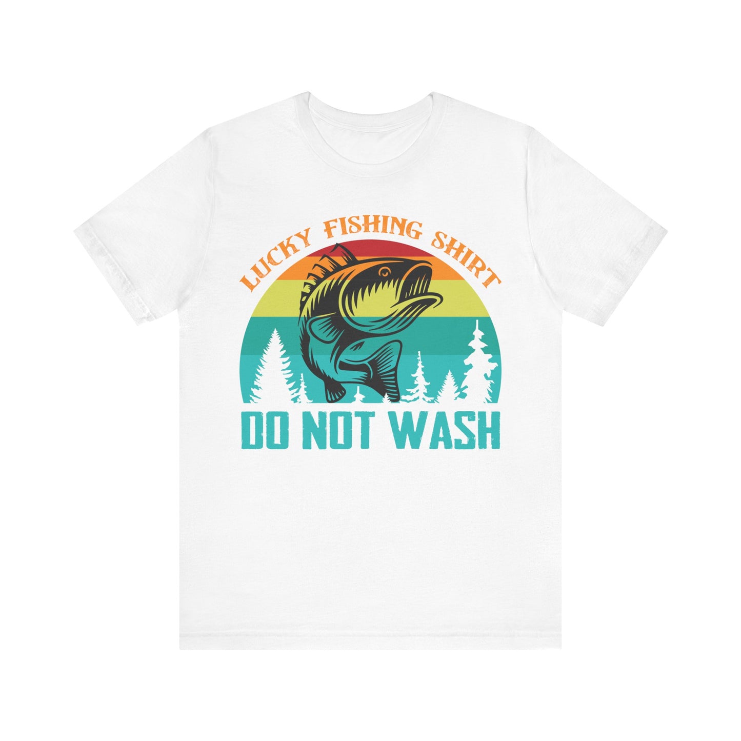 Unisex T Shirt Lucky Fishing T Shirt Jersey Short Sleeve Tee Crew Neck Black