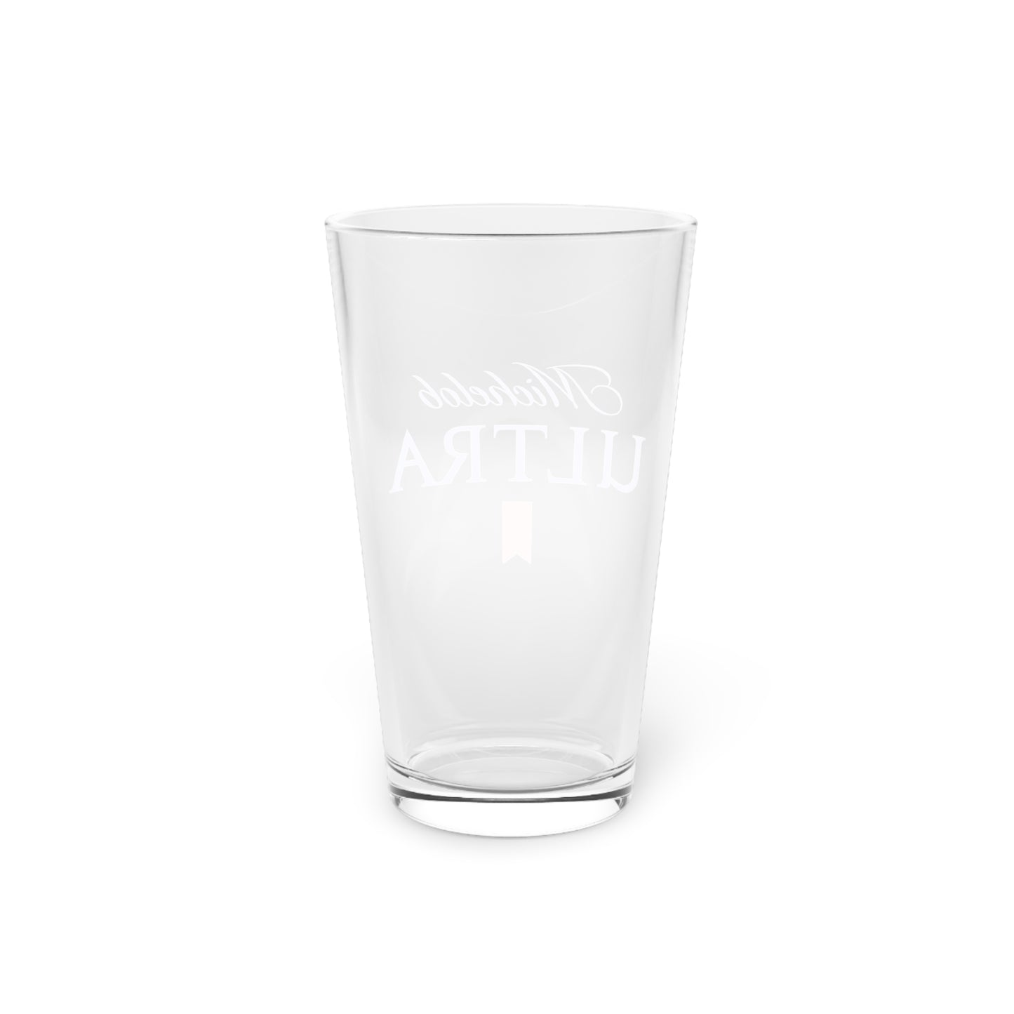 Pint Glass Beer Michelob Ultra Logo, 16oz
