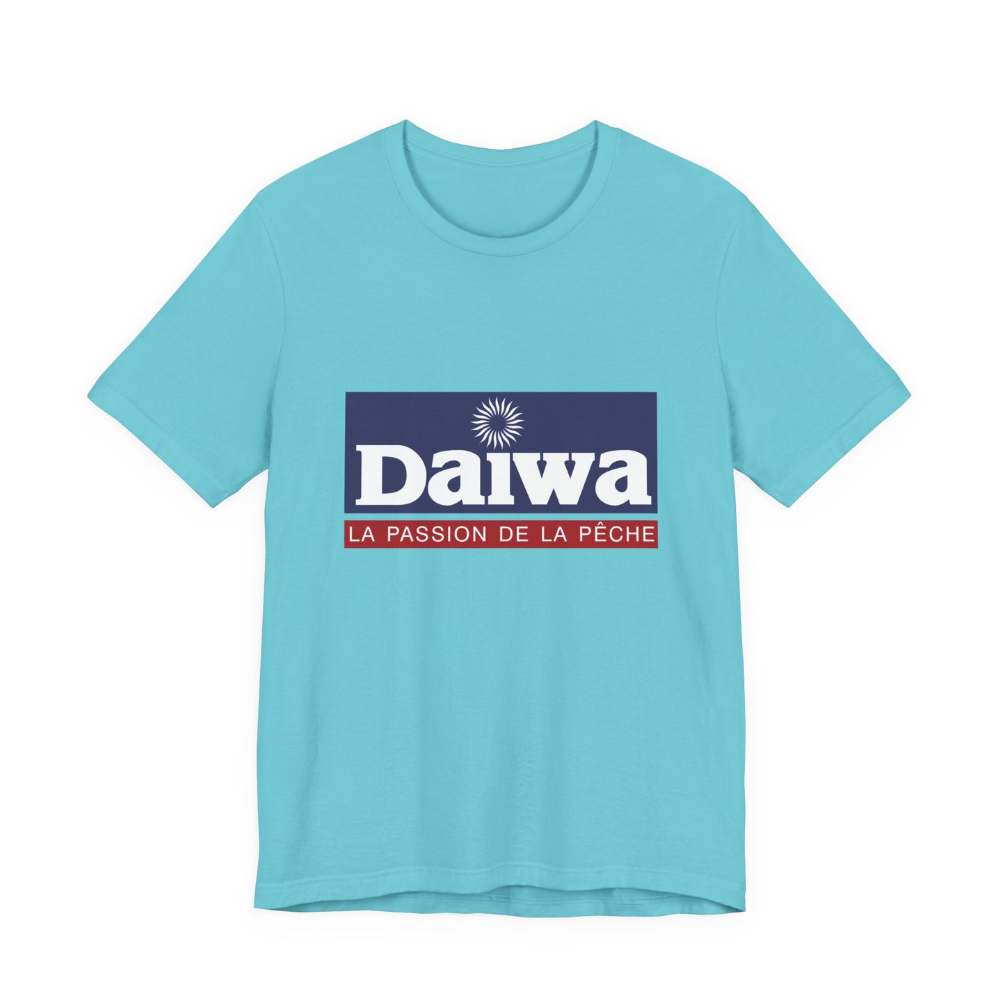 Unisex T Shirt Short Sleeve Daiwa Fishing Logo Jersey Tee Crew Neck Regular Fit