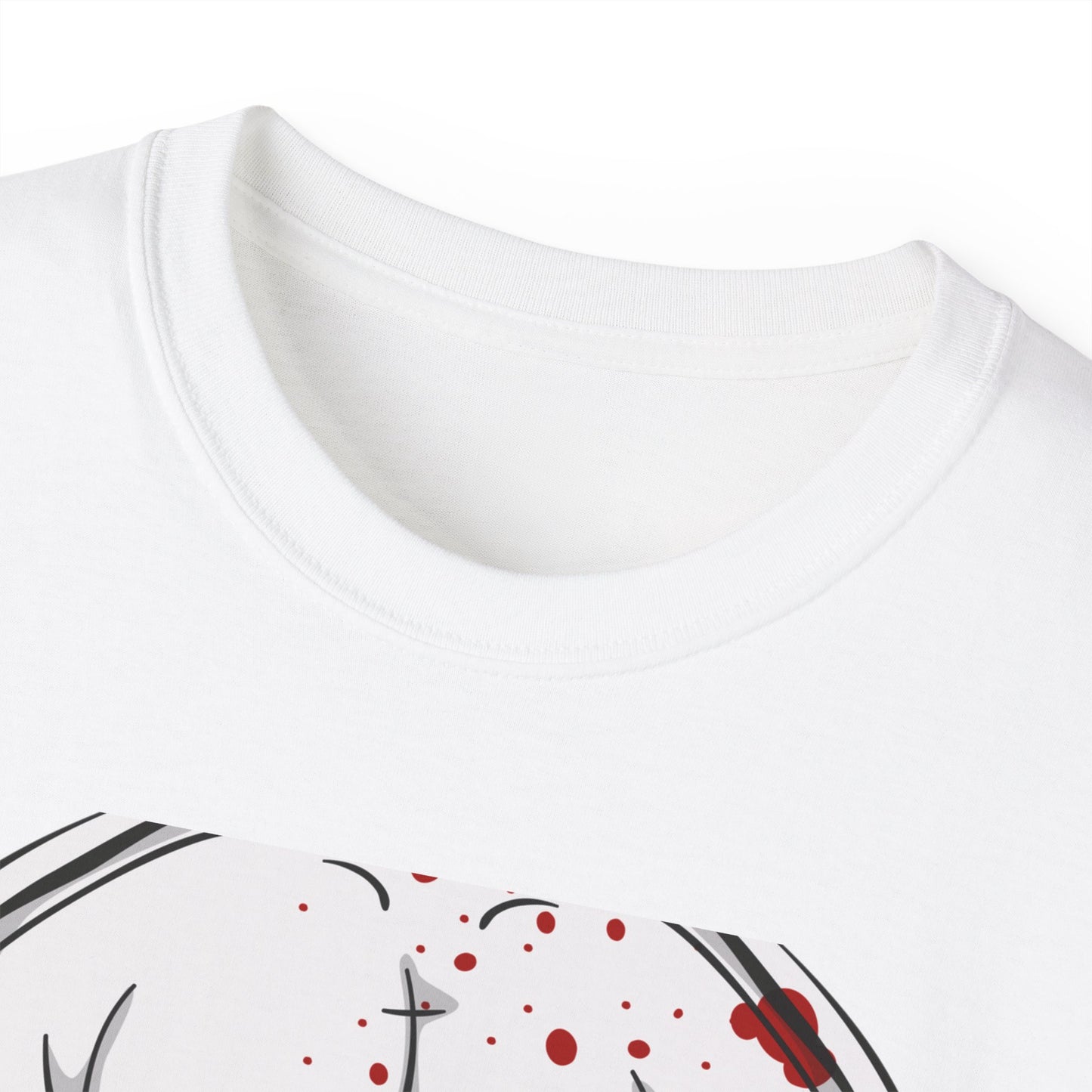 Black, White T Shirt White Skull Illustration Ultra Cotton Tee Calavera Skull Halloween Skull Happy Halloween Face Head