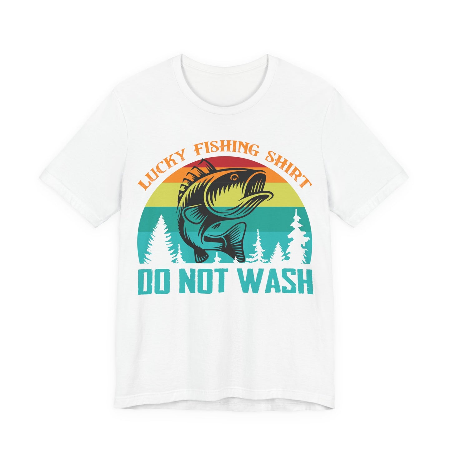 Unisex T Shirt Lucky Fishing T Shirt Jersey Short Sleeve Tee Crew Neck Black
