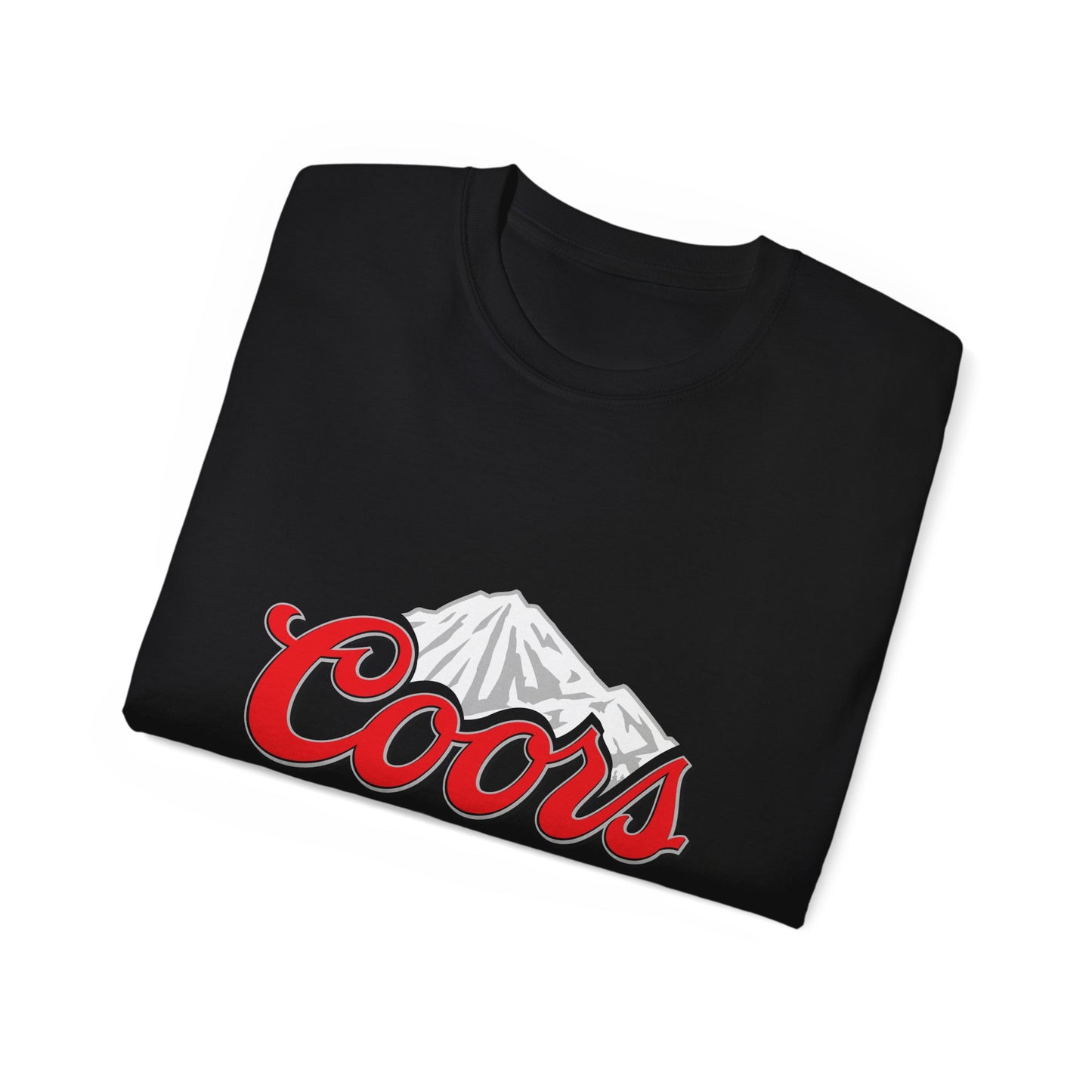 White T Shirt Coors Lite Beer Logo Short Sleeve Jersey Tee White Unisex Classic Fit Quality Cotton