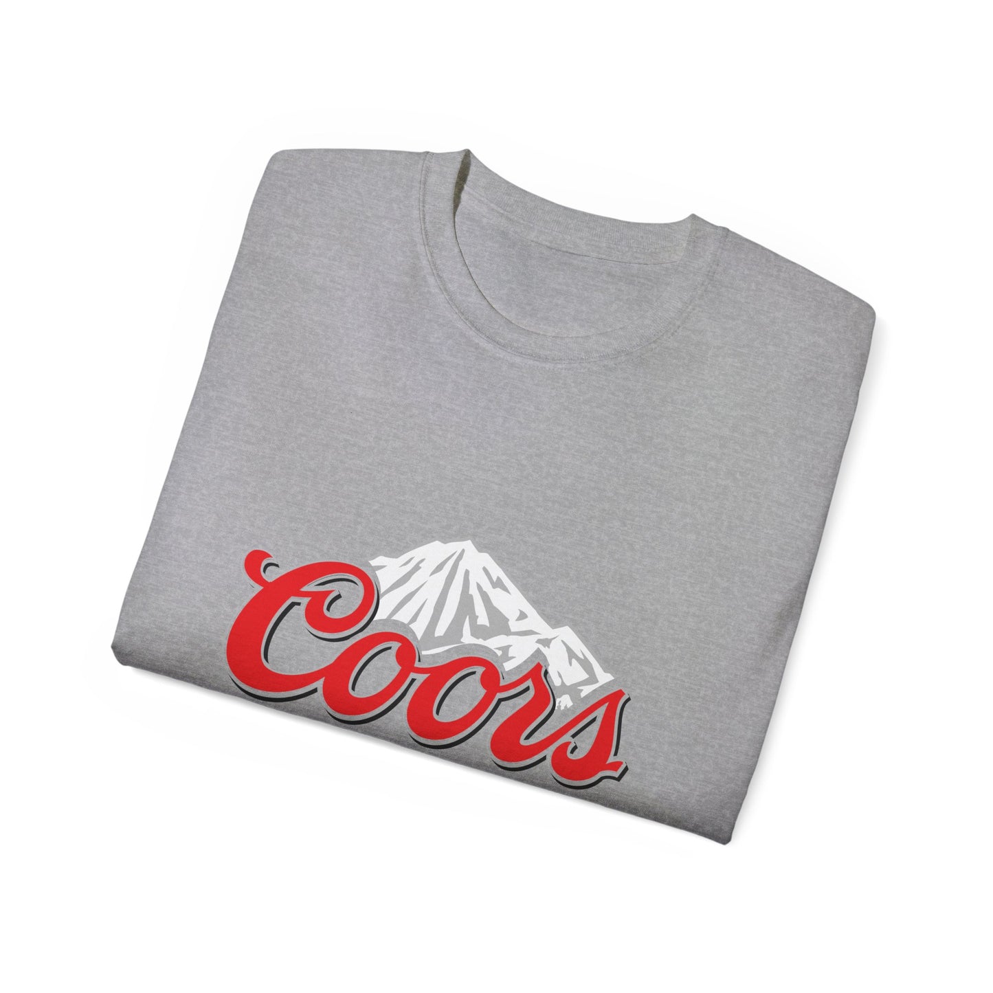 White T Shirt Coors Lite Beer Logo Short Sleeve Jersey Tee White Unisex Classic Fit Quality Cotton