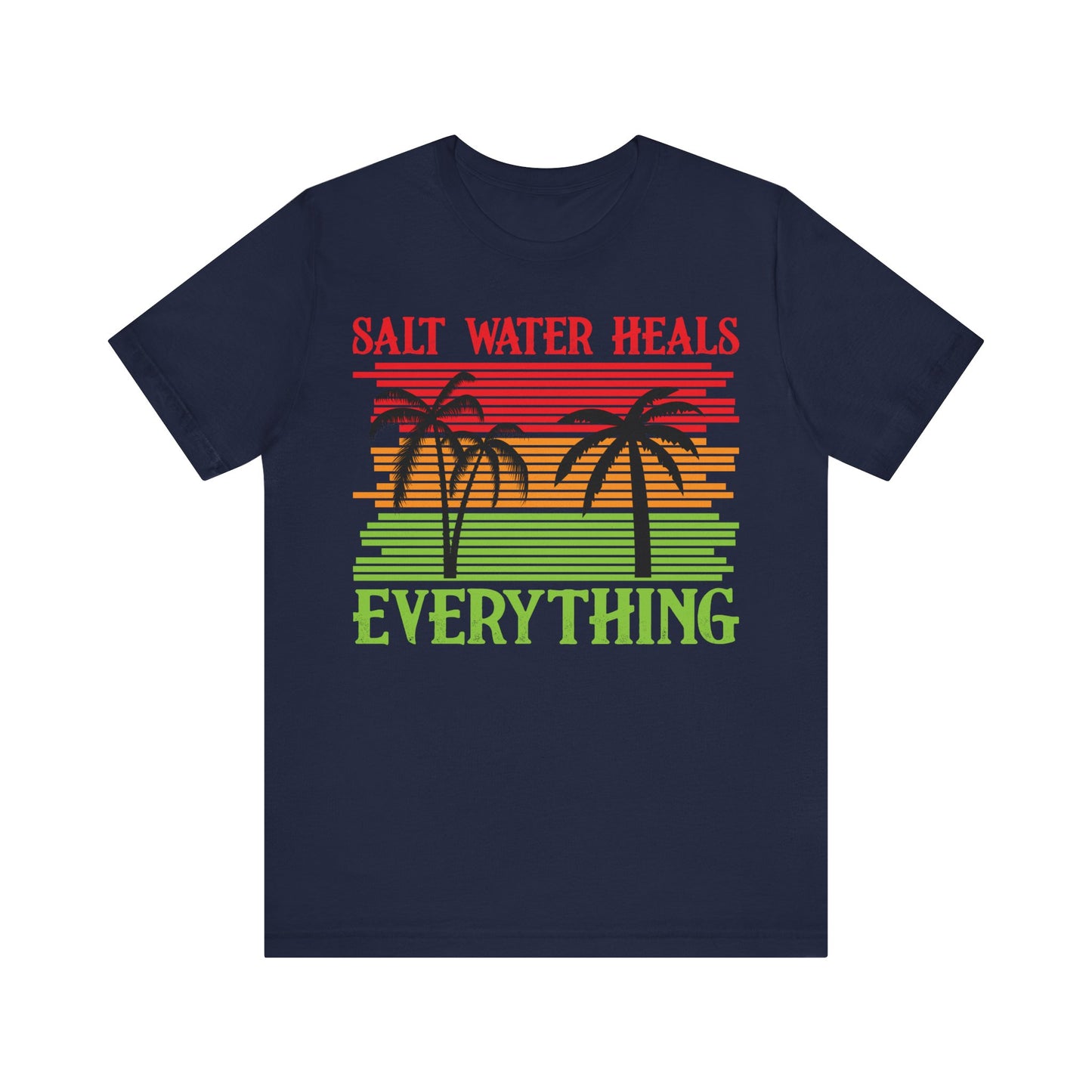 Men's T Shirt Black Salt Water Jersey Short Sleeve Tee Crew Neck