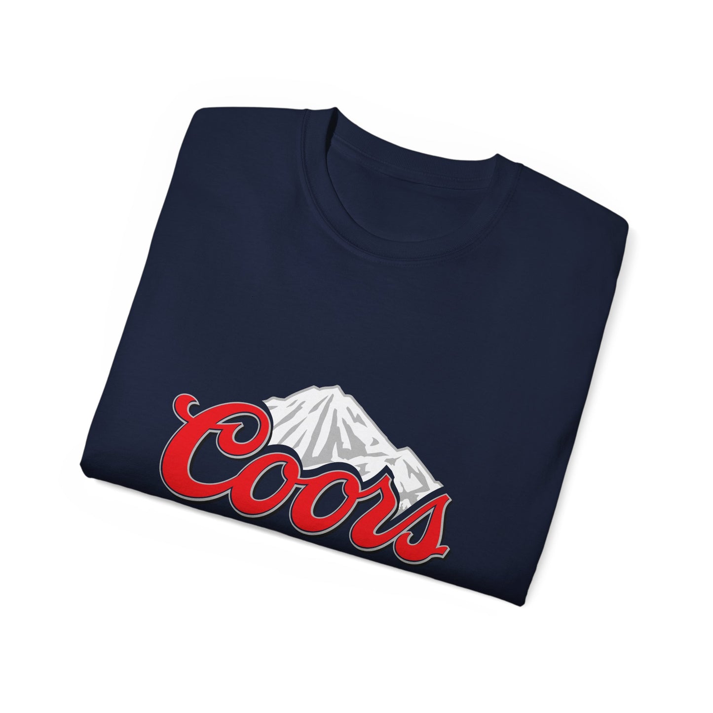 White T Shirt Coors Lite Beer Logo Short Sleeve Jersey Tee White Unisex Classic Fit Quality Cotton