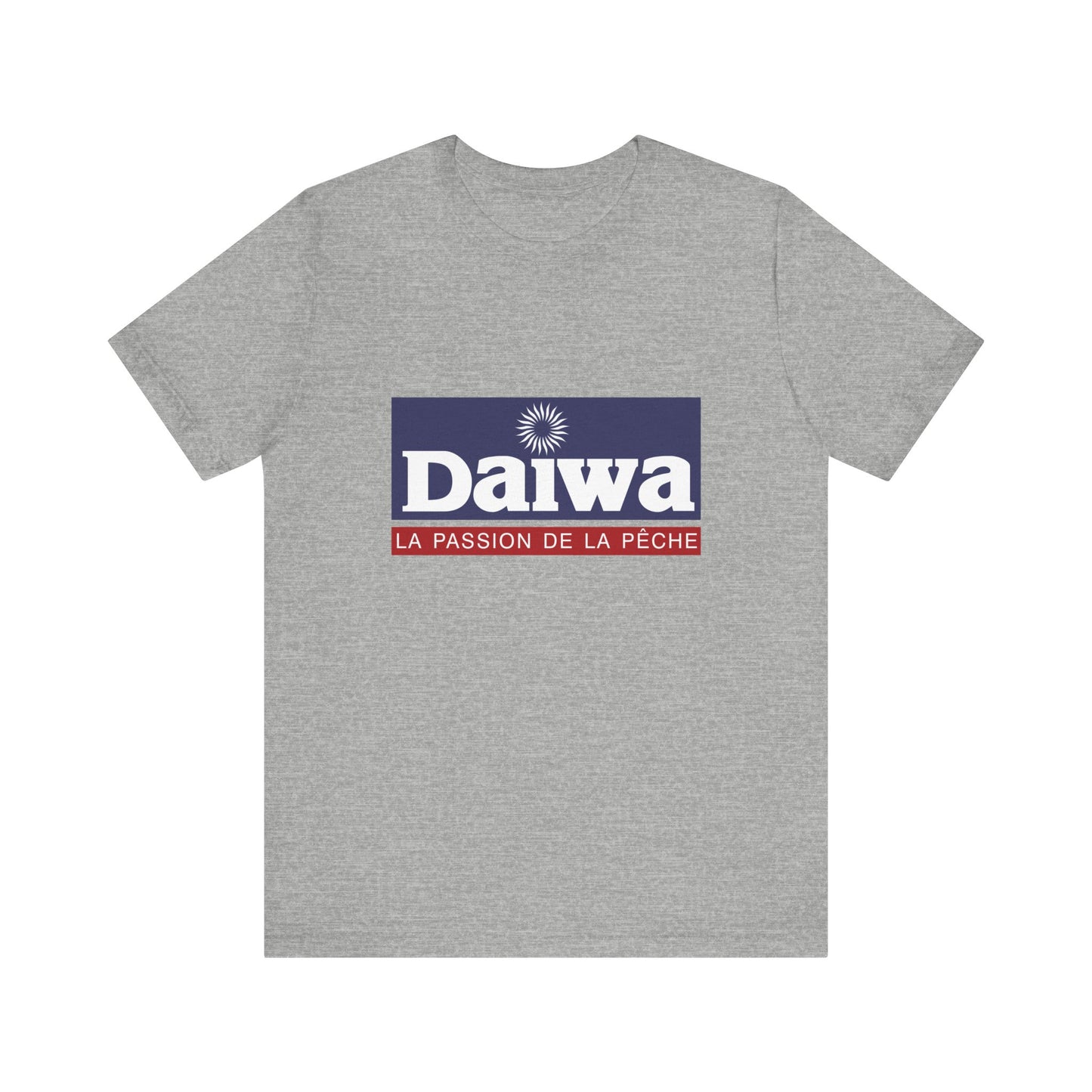 Unisex T Shirt Short Sleeve Daiwa Fishing Logo Jersey Tee Crew Neck Regular Fit