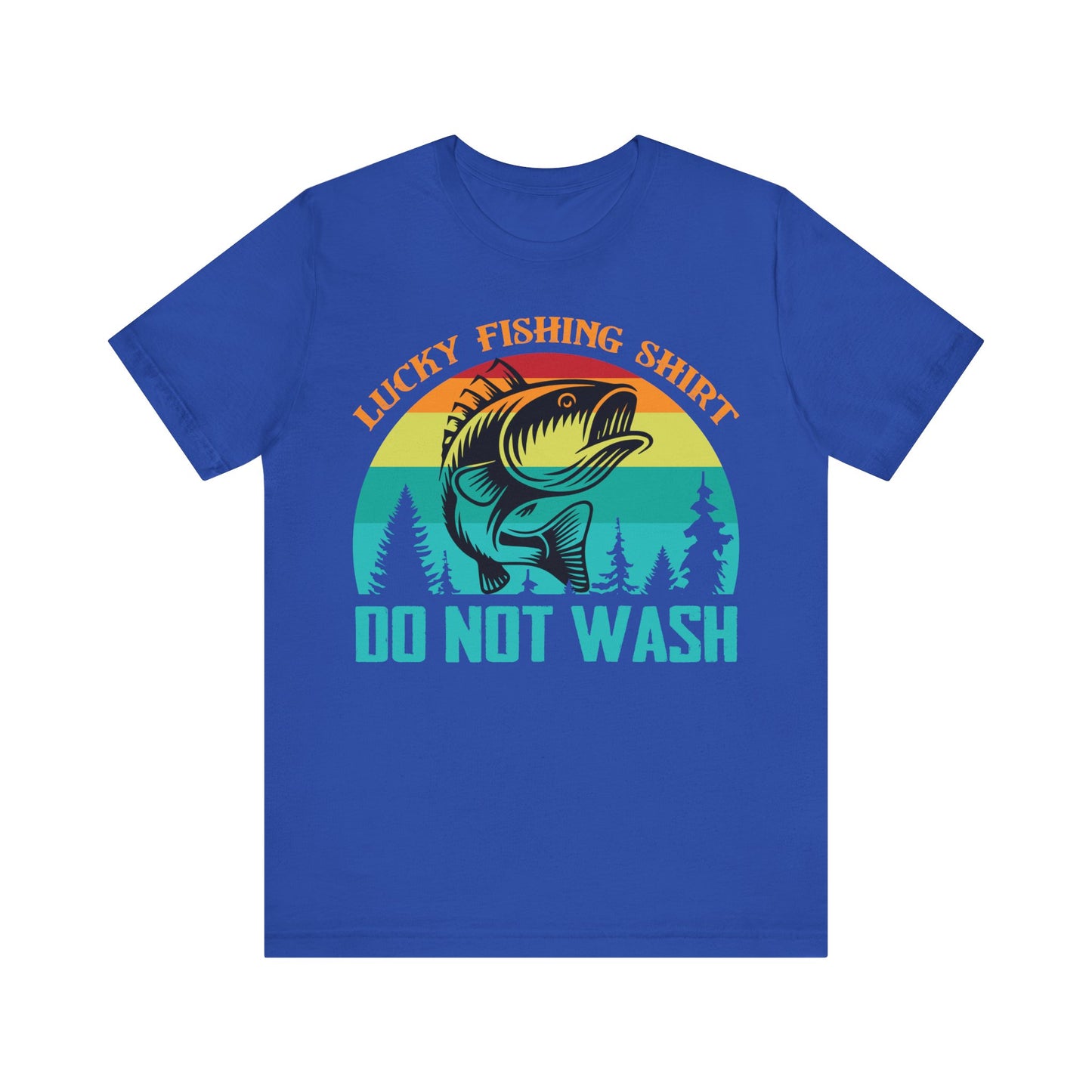 Unisex T Shirt Lucky Fishing T Shirt Jersey Short Sleeve Tee Crew Neck Black