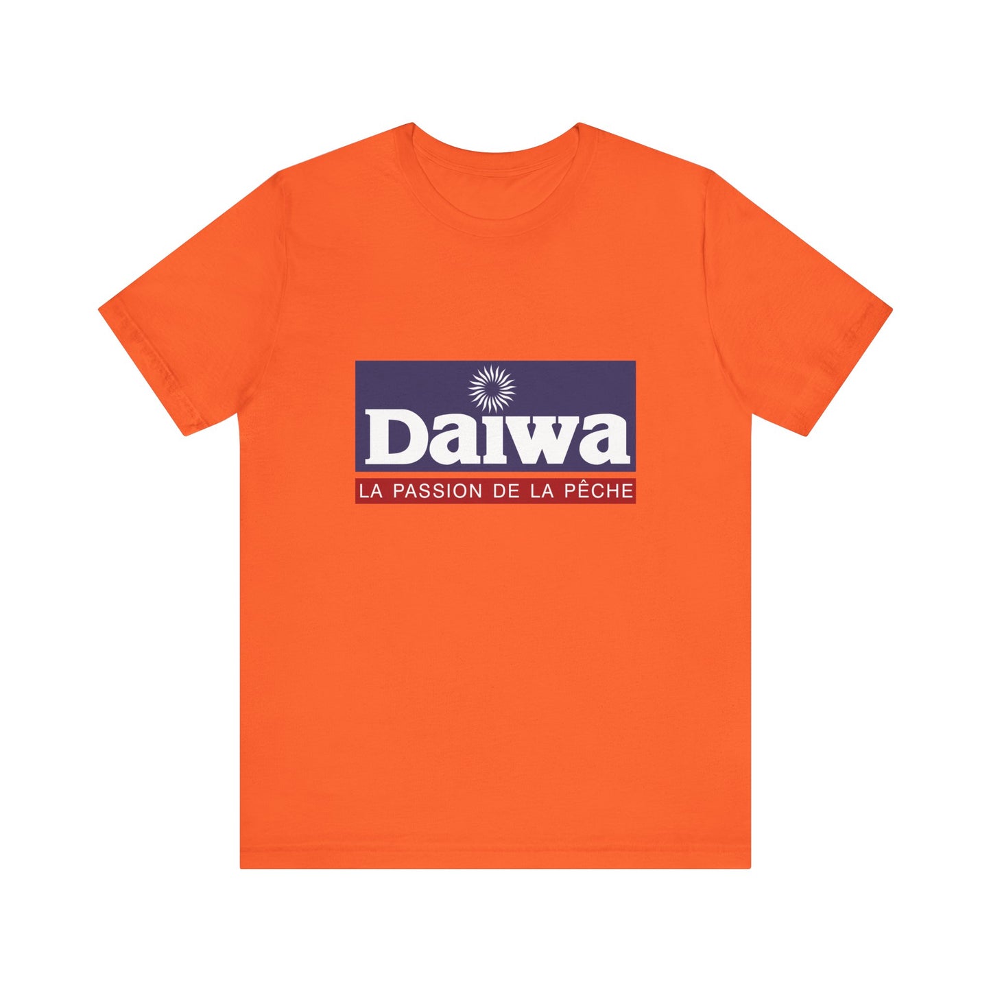 Unisex T Shirt Short Sleeve Daiwa Fishing Logo Jersey Tee Crew Neck Regular Fit