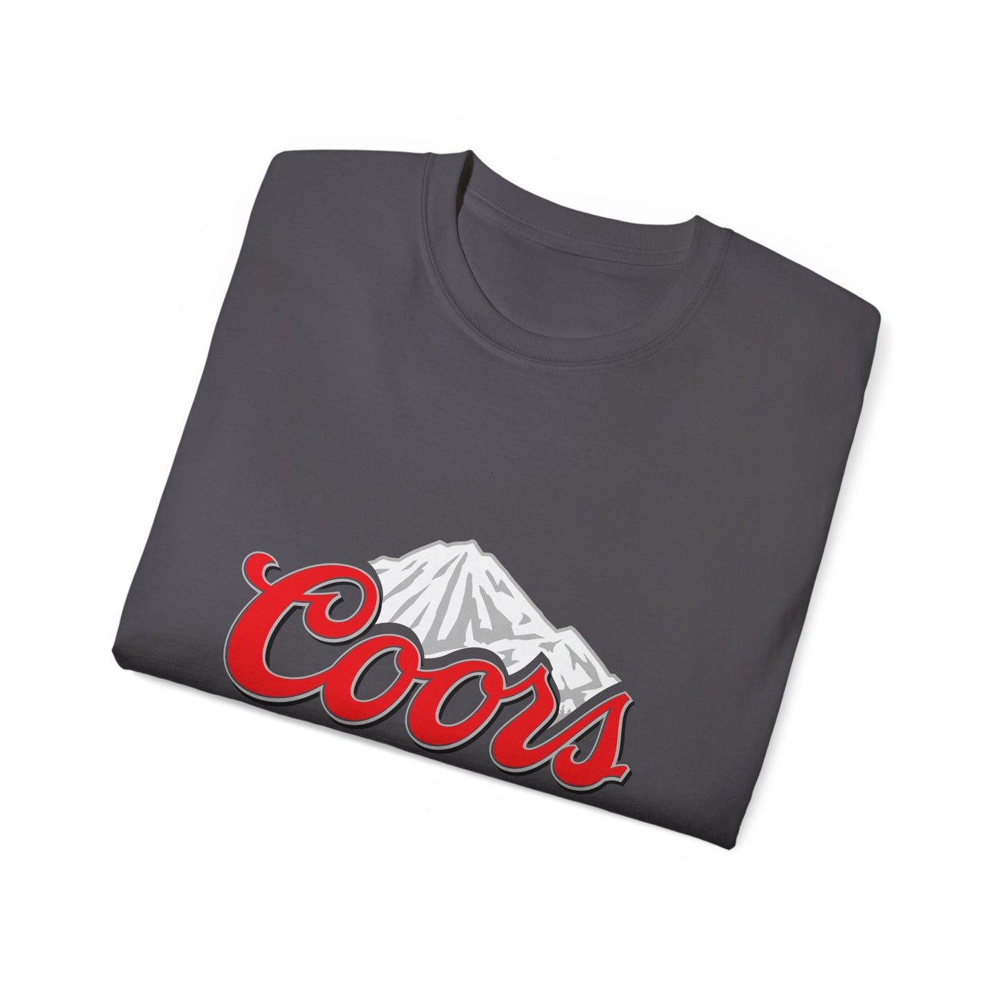 White T Shirt Coors Lite Beer Logo Short Sleeve Jersey Tee White Unisex Classic Fit Quality Cotton