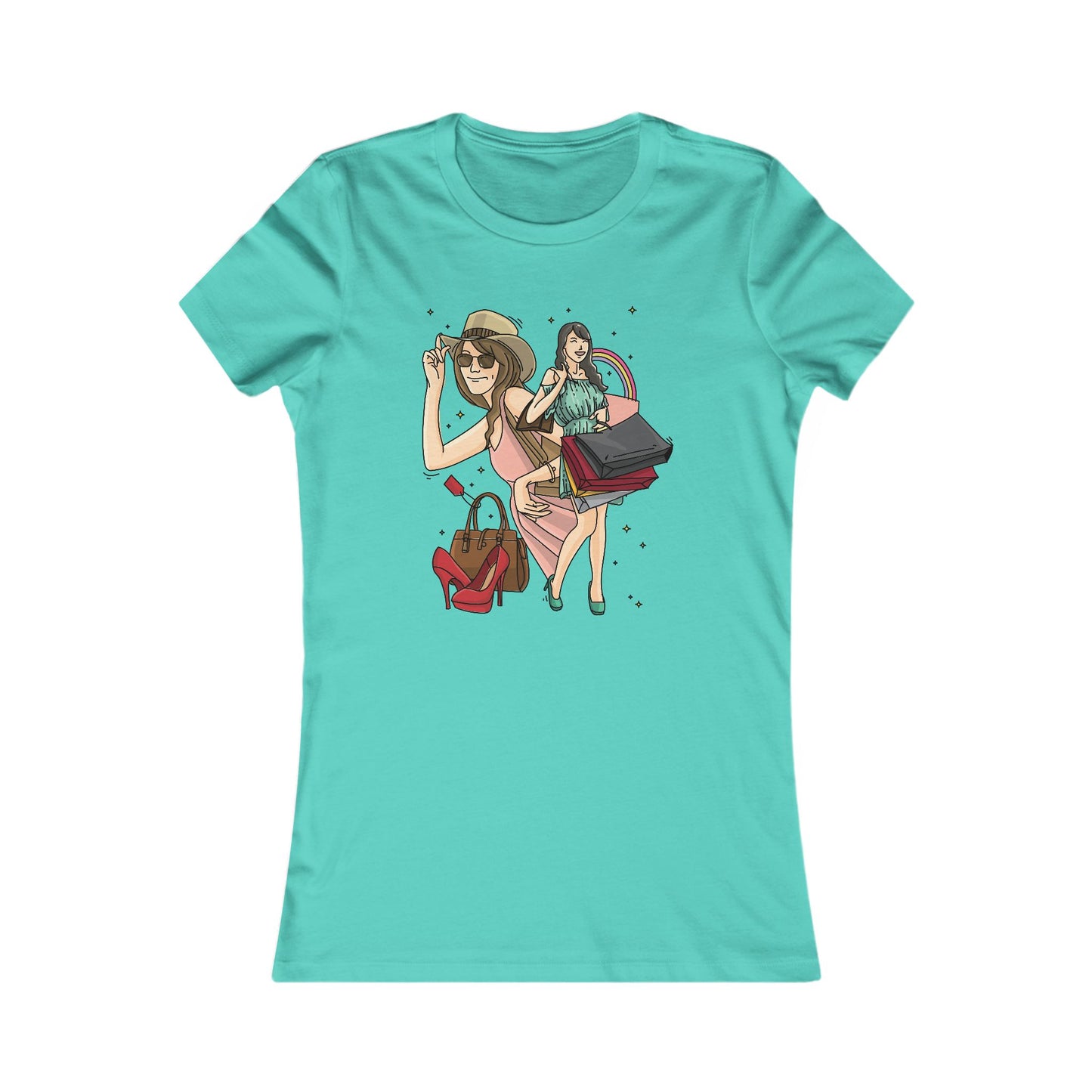 Women's T Shirt Favorite Tee Slim Fit Shopping Woman