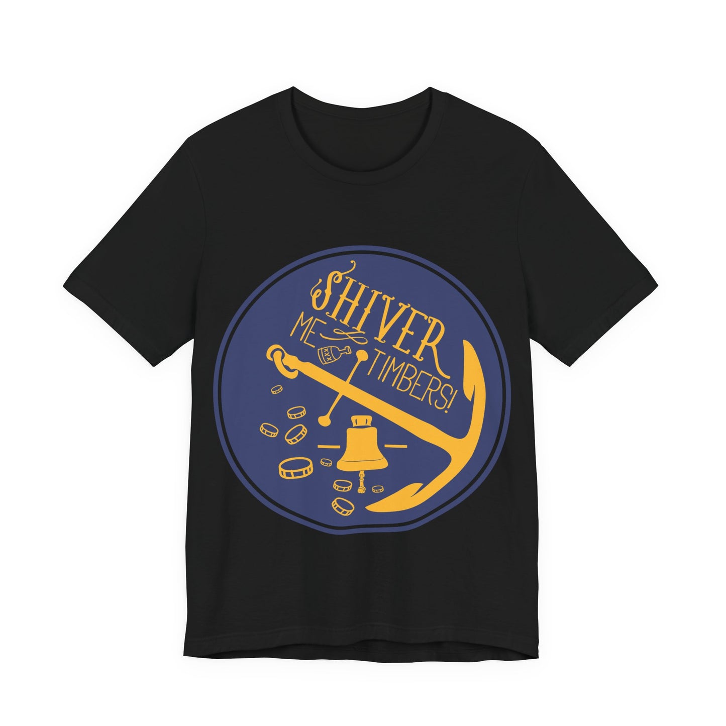 Men's T Shirt Short Sleeve Shiver Me Tombers Jersey Tee Crew Neck