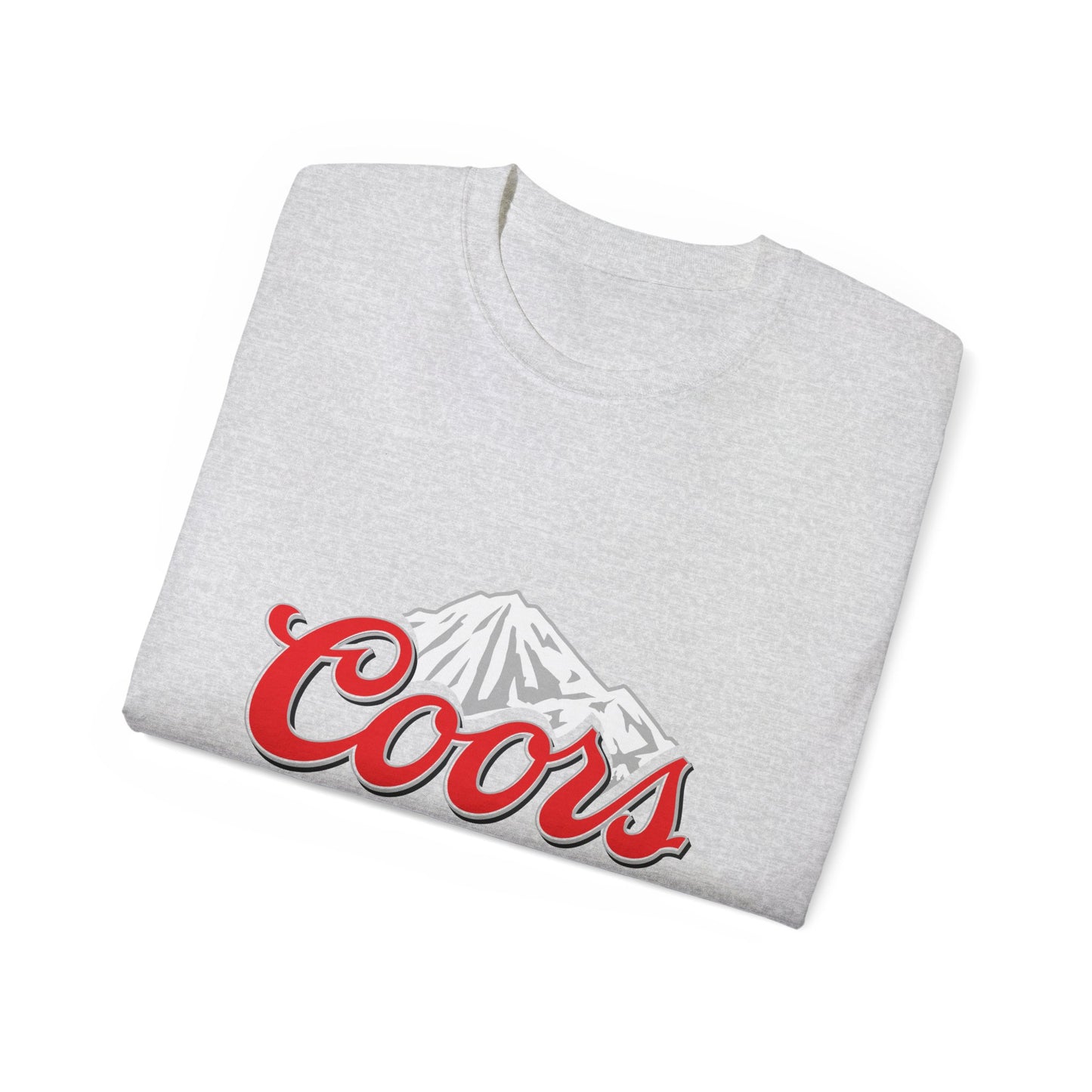 White T Shirt Coors Lite Beer Logo Short Sleeve Jersey Tee White Unisex Classic Fit Quality Cotton