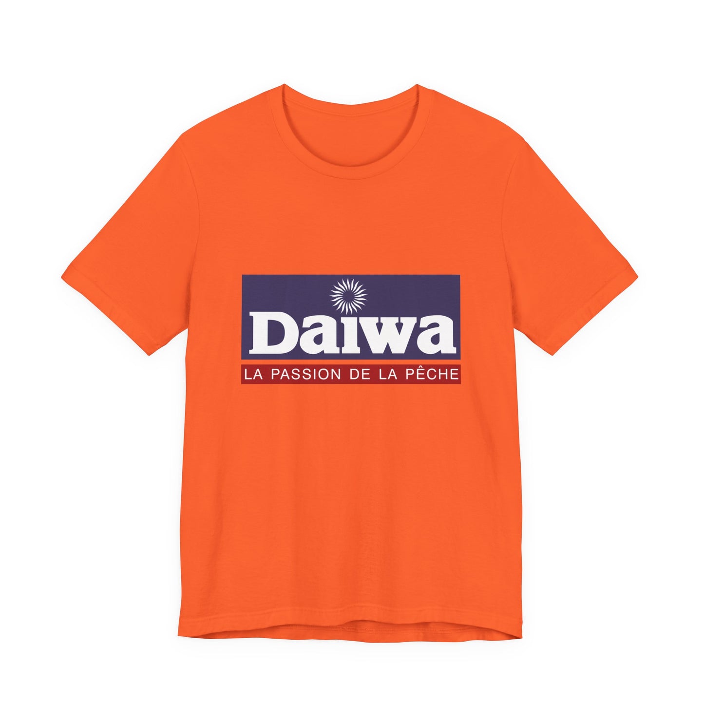 Unisex T Shirt Short Sleeve Daiwa Fishing Logo Jersey Tee Crew Neck Regular Fit