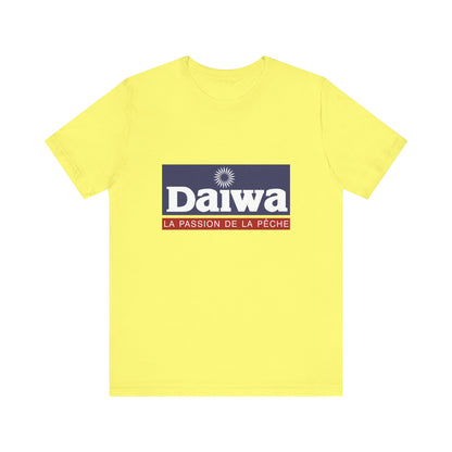 Unisex T Shirt Short Sleeve Daiwa Fishing Logo Jersey Tee Crew Neck Regular Fit