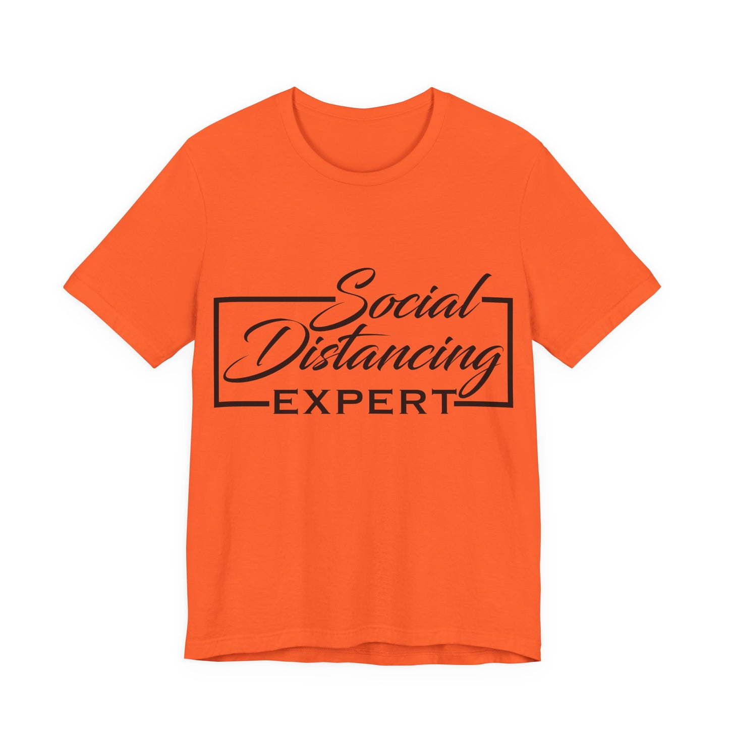 Men's T Shirt Short Sleeve Social Distancing Expert Jersey Tee Crew Neck