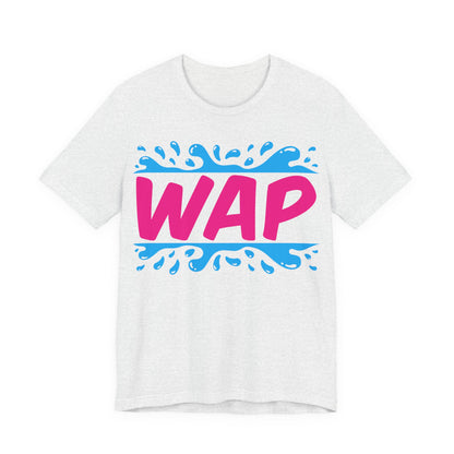 Unisex T Shirt Short Sleeve WAP Color Logo Jersey Tee Crew Neck