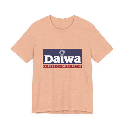 Unisex T Shirt Short Sleeve Daiwa Fishing Logo Jersey Tee Crew Neck Regular Fit