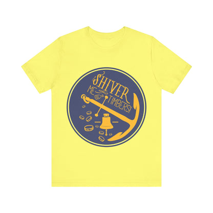 Men's T Shirt Short Sleeve Shiver Me Tombers Jersey Tee Crew Neck