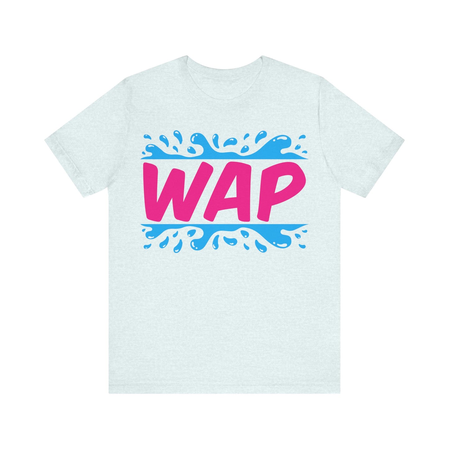Unisex T Shirt Short Sleeve WAP Color Logo Jersey Tee Crew Neck