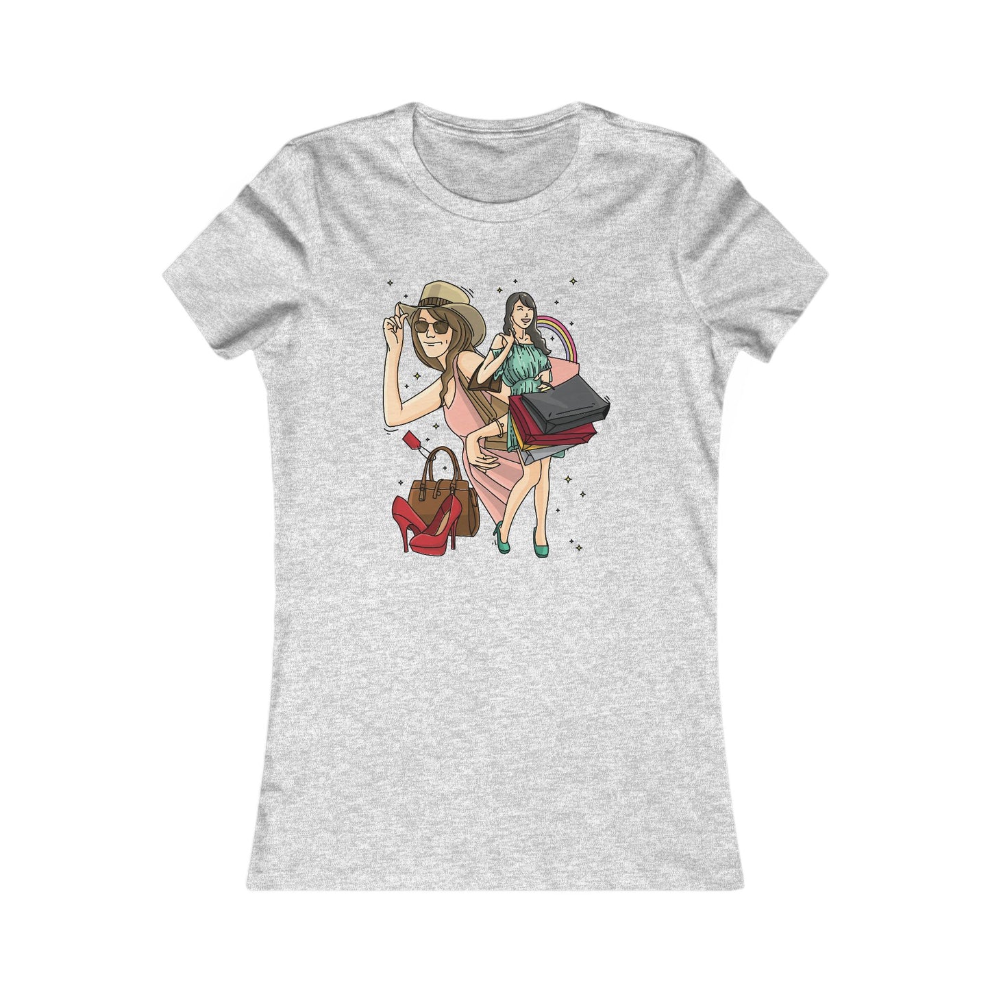 Women's T Shirt Favorite Tee Slim Fit Shopping Woman