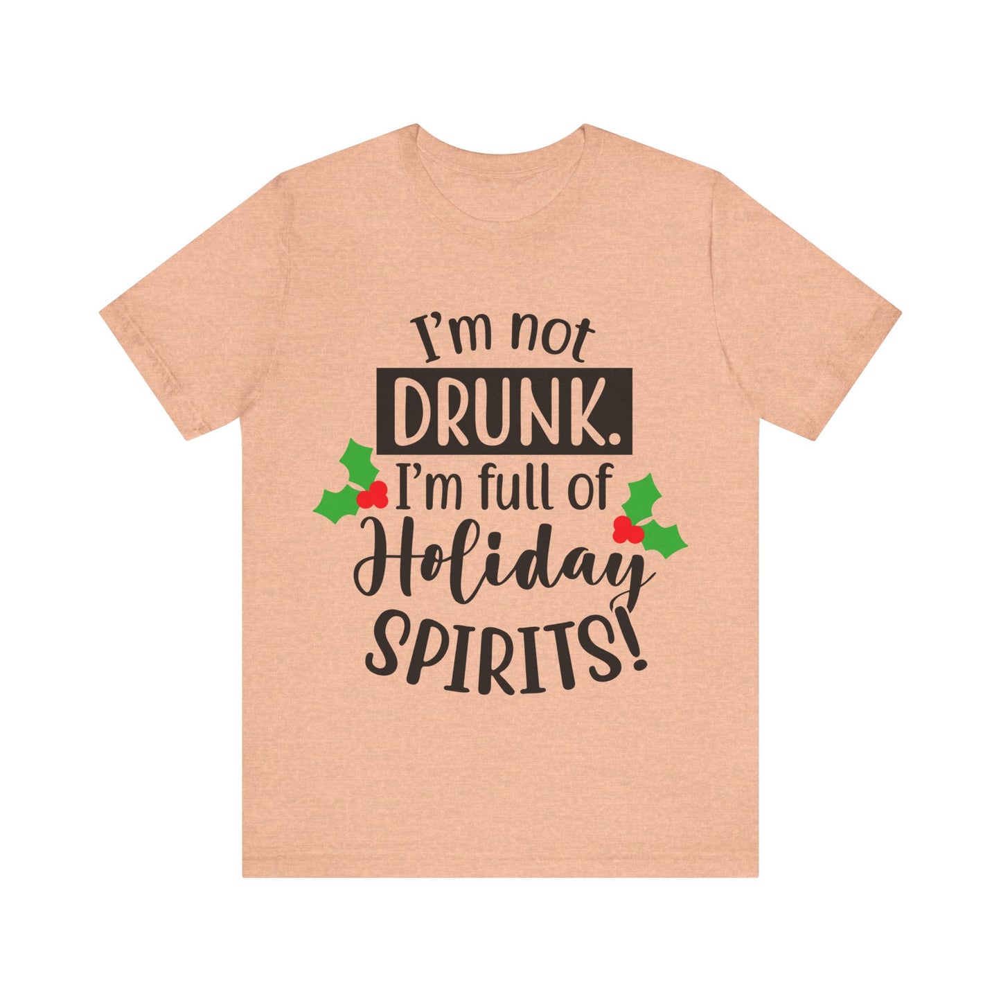Men's T Shirt Short Sleeve I'm Not Drunk Jersey Tee Crew Neck