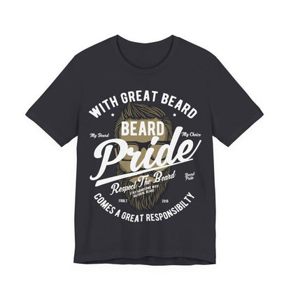 Men's T Shirt Short Sleeve Beard Pride Jersey Tee Crew Neck Regular Fit