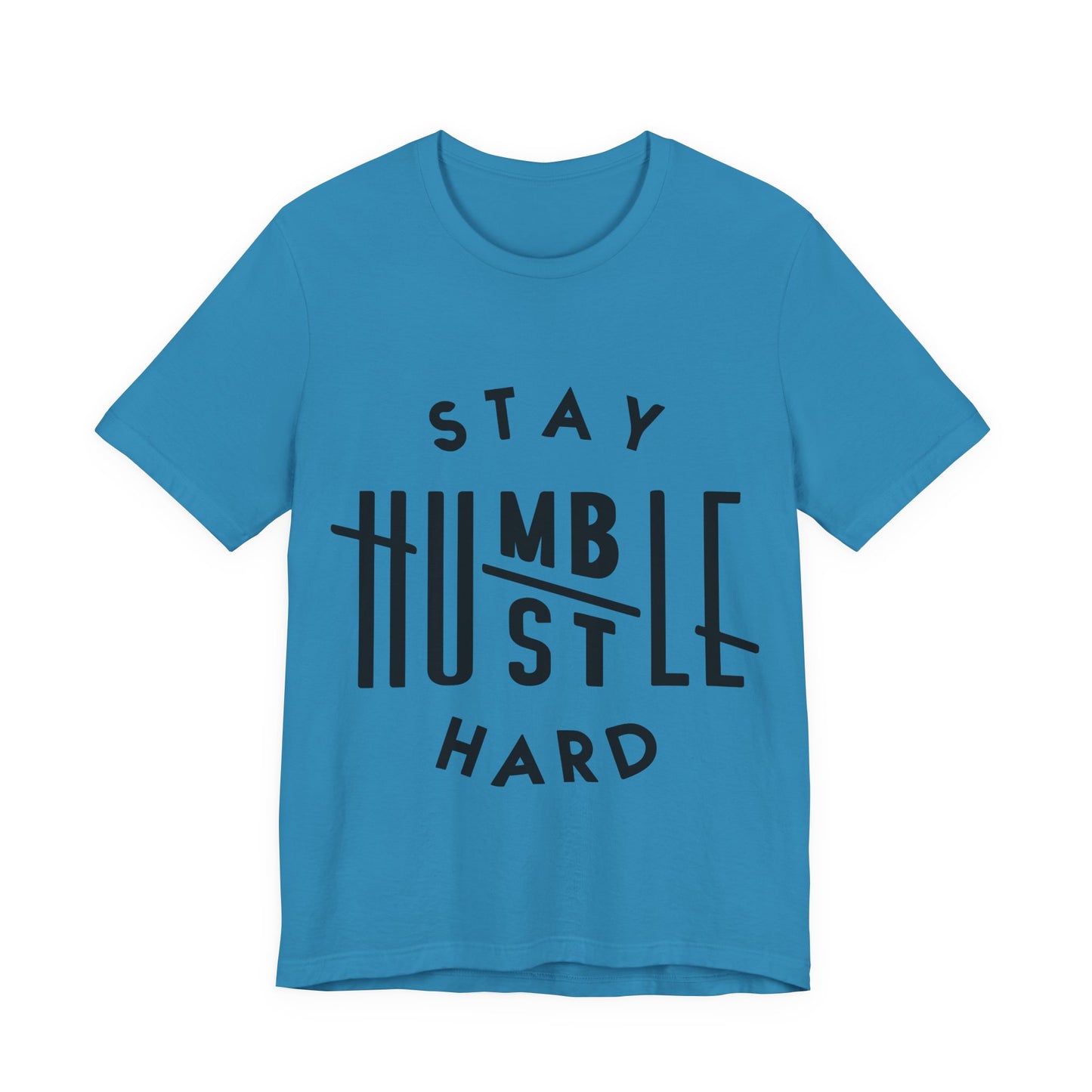 Unisex T Shirt Short Sleeve Stay Humble Hustle Hard Jersey Tee Crew Neck