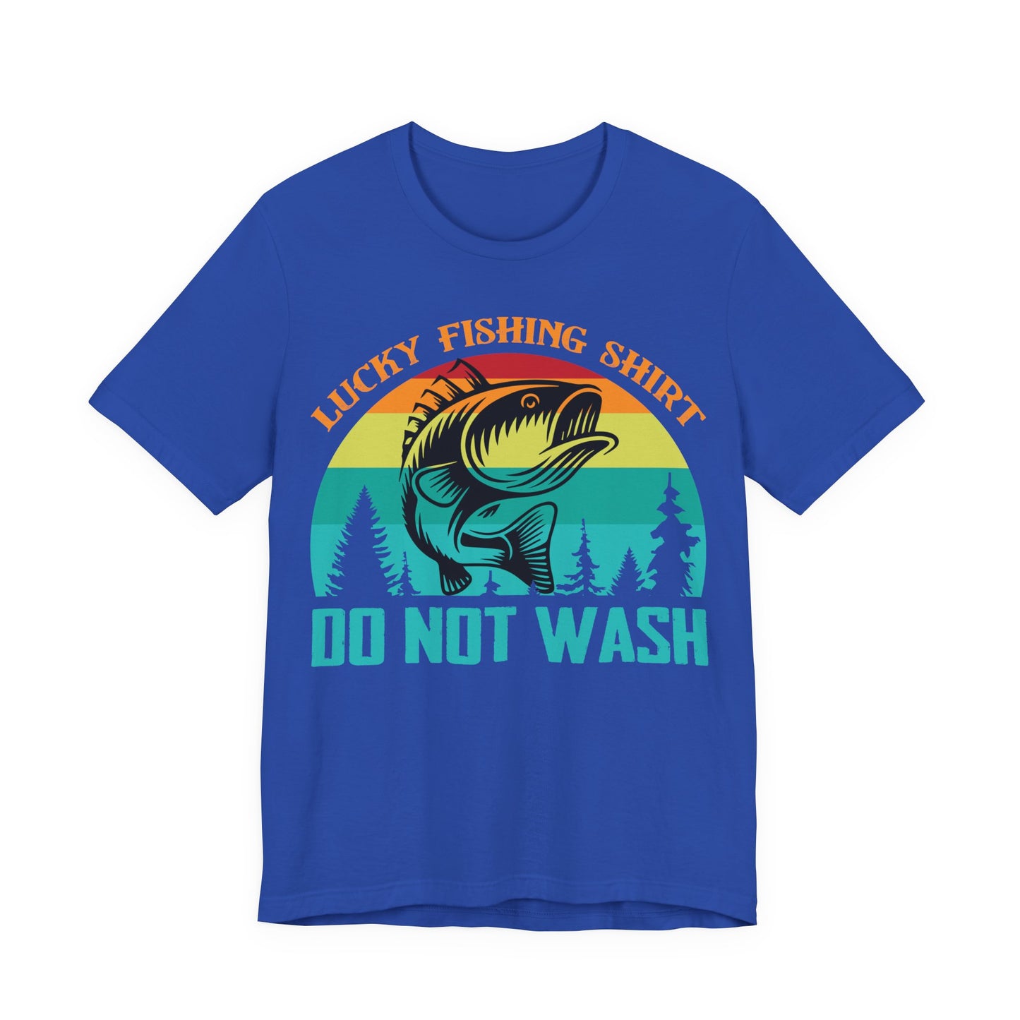 Unisex T Shirt Lucky Fishing T Shirt Jersey Short Sleeve Tee Crew Neck Black