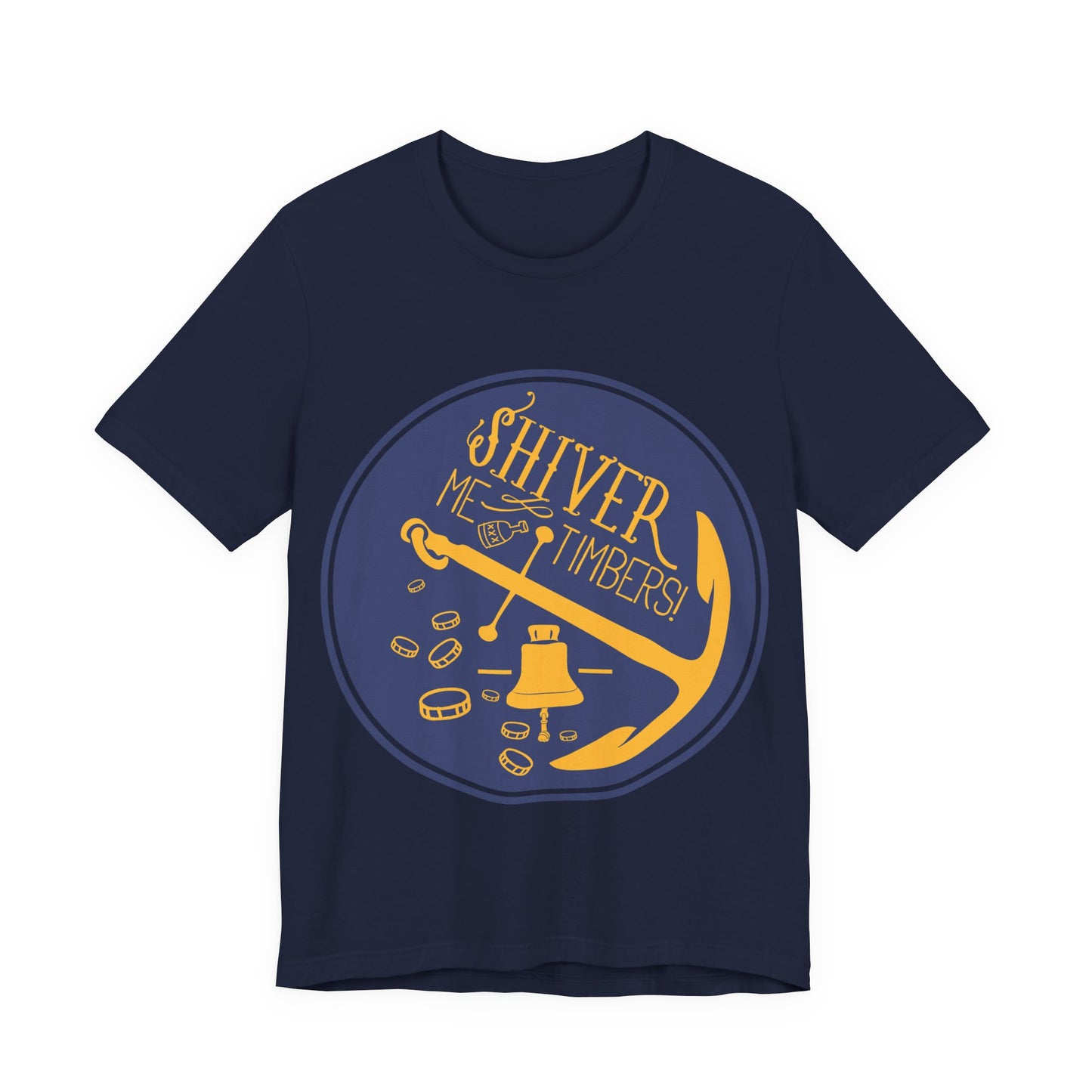 Men's T Shirt Short Sleeve Shiver Me Tombers Jersey Tee Crew Neck