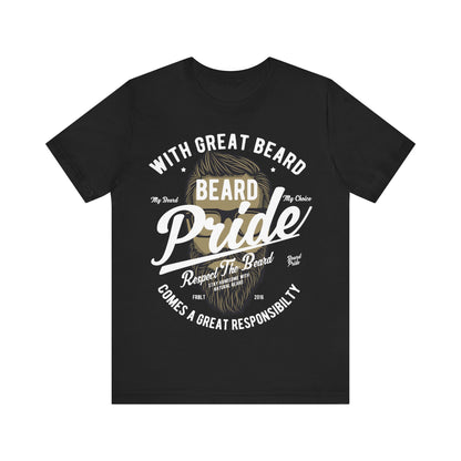 Men's T Shirt Short Sleeve Beard Pride Jersey Tee Crew Neck Regular Fit