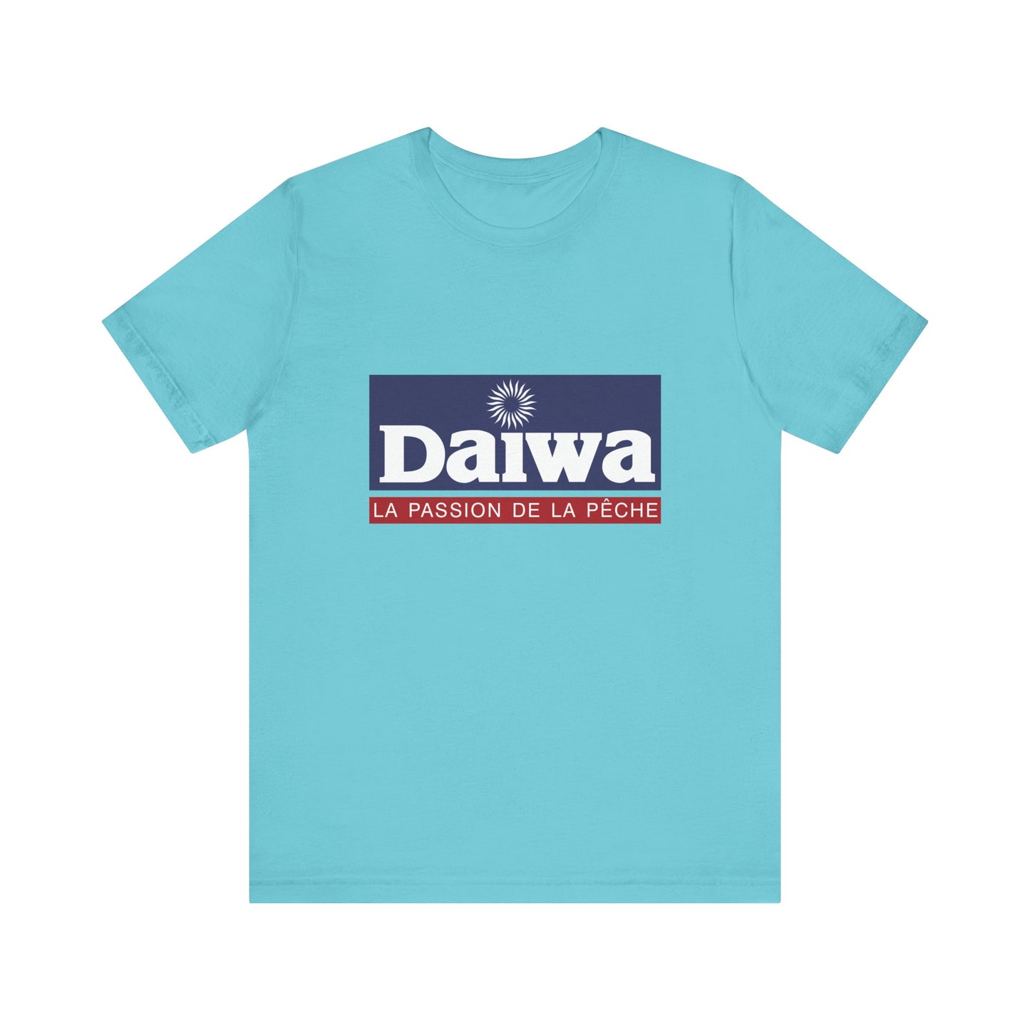 Unisex T Shirt Short Sleeve Daiwa Fishing Logo Jersey Tee Crew Neck Regular Fit