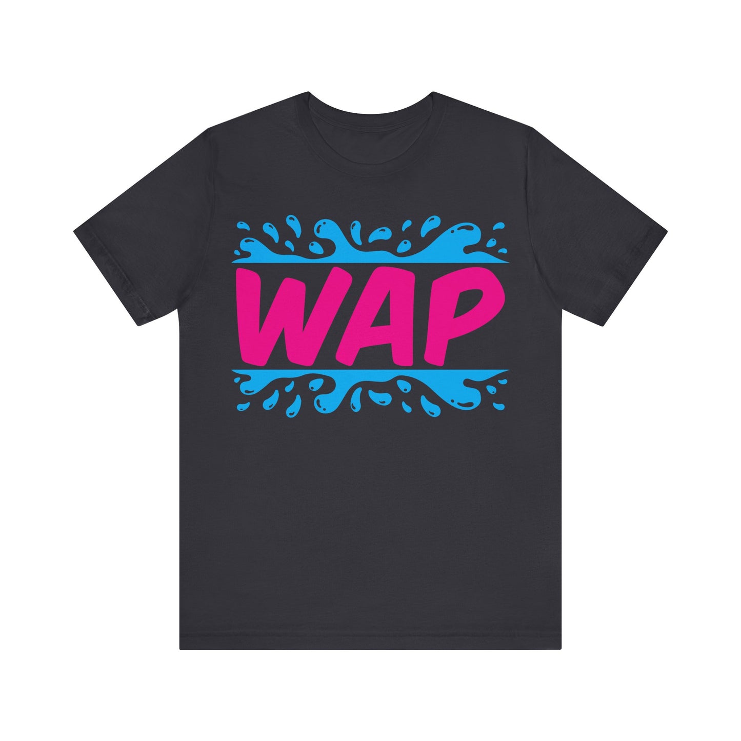 Unisex T Shirt Short Sleeve WAP Color Logo Jersey Tee Crew Neck