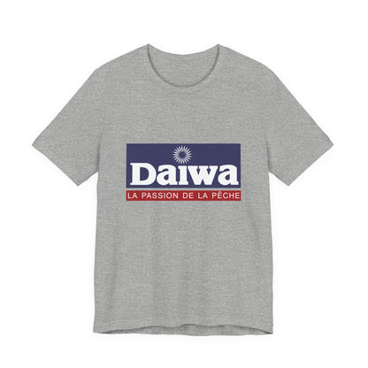 Unisex T Shirt Short Sleeve Daiwa Fishing Logo Jersey Tee Crew Neck Regular Fit