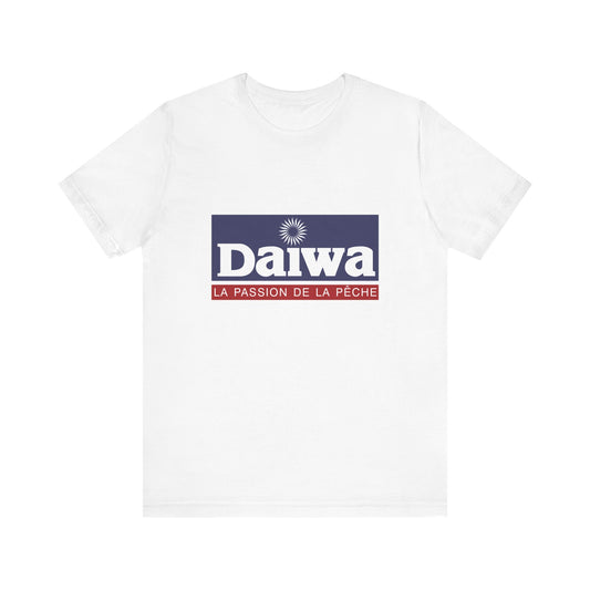 Unisex T Shirt Short Sleeve Daiwa Fishing Logo Jersey Tee Crew Neck Regular Fit
