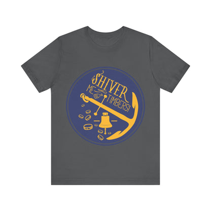 Men's T Shirt Short Sleeve Shiver Me Tombers Jersey Tee Crew Neck