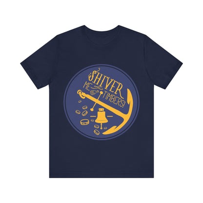 Men's T Shirt Short Sleeve Shiver Me Tombers Jersey Tee Crew Neck