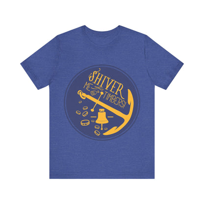 Men's T Shirt Short Sleeve Shiver Me Tombers Jersey Tee Crew Neck