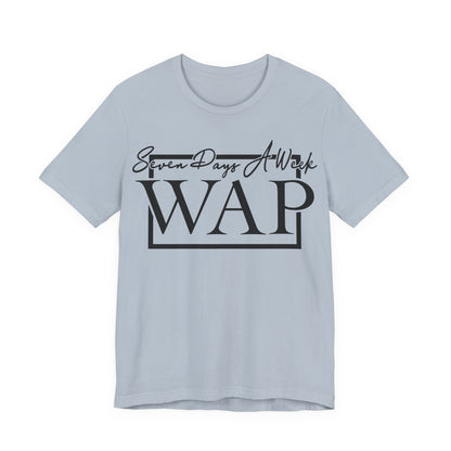Unisex T Shirt Short Sleeve Seven Days A Week WAP Jersey Tee Crew Neck