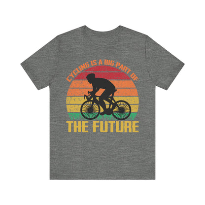 Men's T Shirt Black Short Sleeve Tee Crew Neck Cycling Is Future Jersey Tee