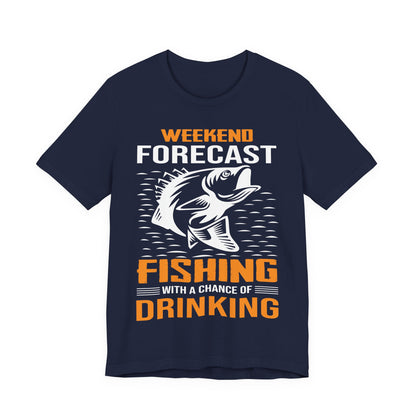 Unisex T Shirt Fishing Weekend Jersey Short Sleeve Tee Crew Neck