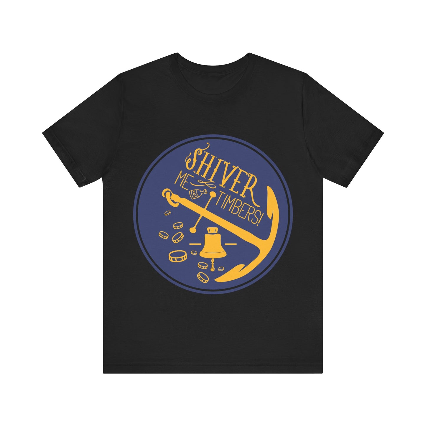 Men's T Shirt Short Sleeve Shiver Me Tombers Jersey Tee Crew Neck