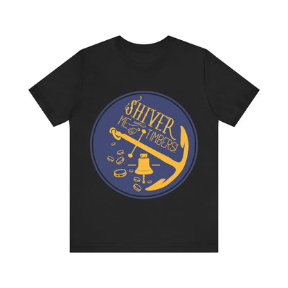 Men's T Shirt Short Sleeve Shiver Me Tombers Jersey Tee Crew Neck