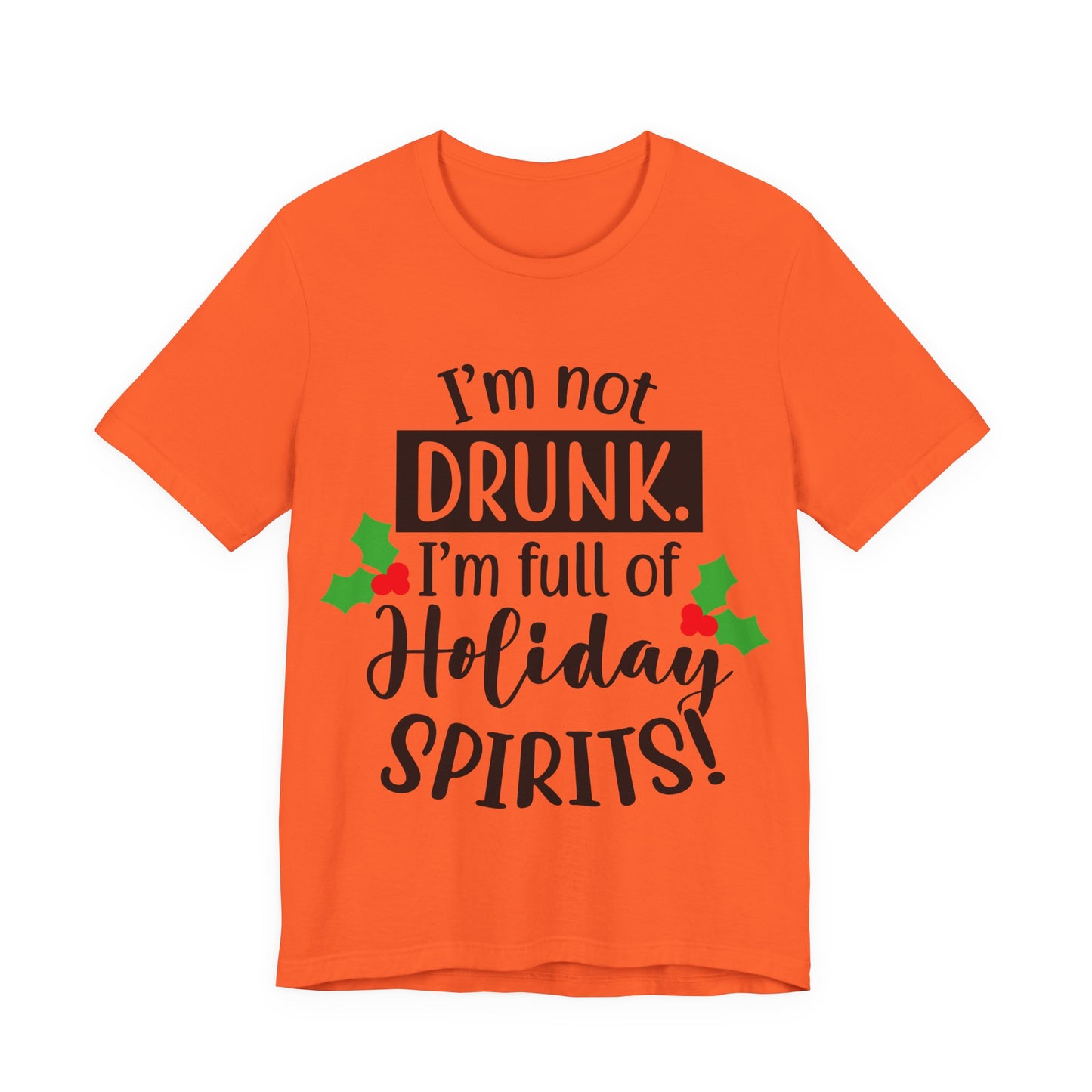 Men's T Shirt Short Sleeve I'm Not Drunk Jersey Tee Crew Neck