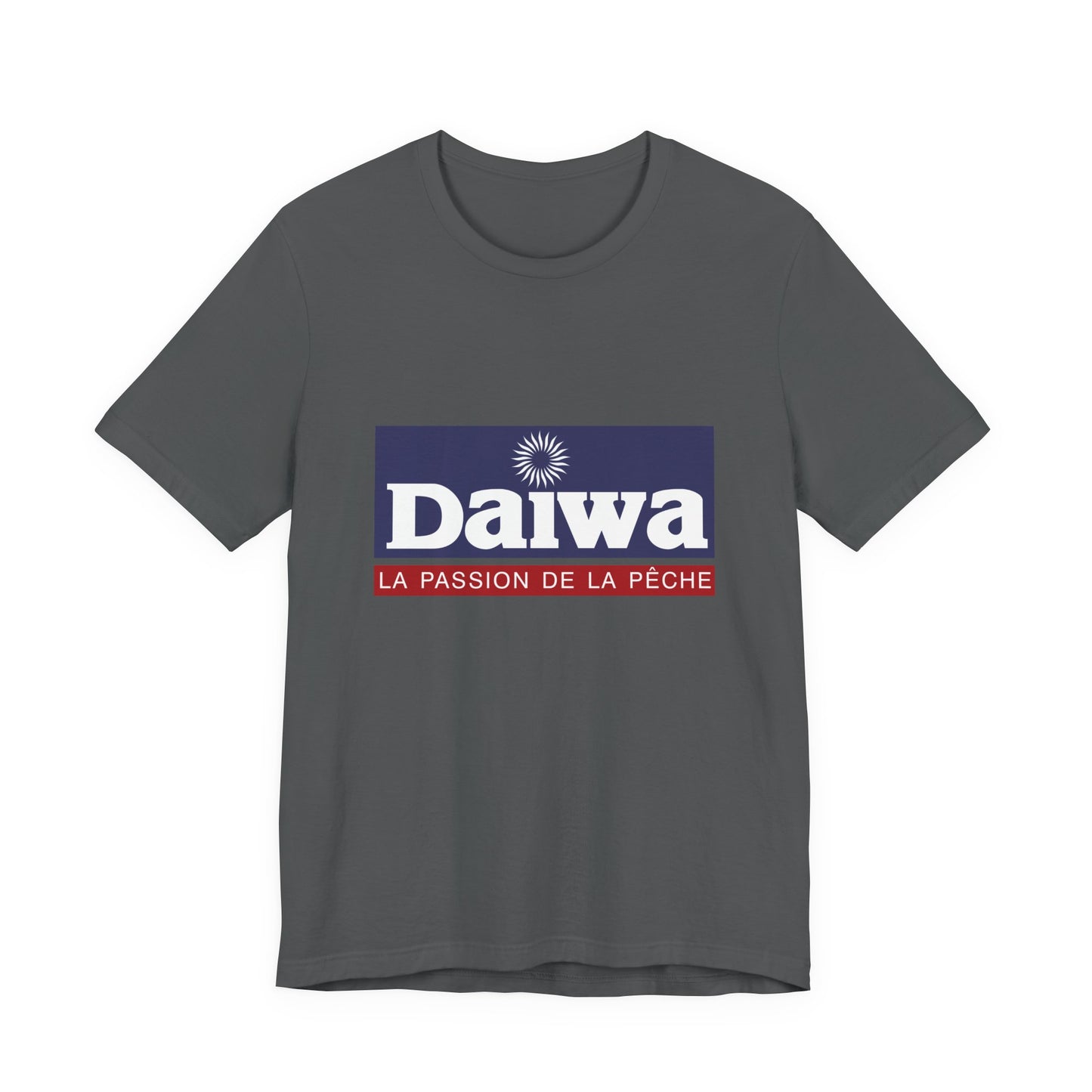 Unisex T Shirt Short Sleeve Daiwa Fishing Logo Jersey Tee Crew Neck Regular Fit