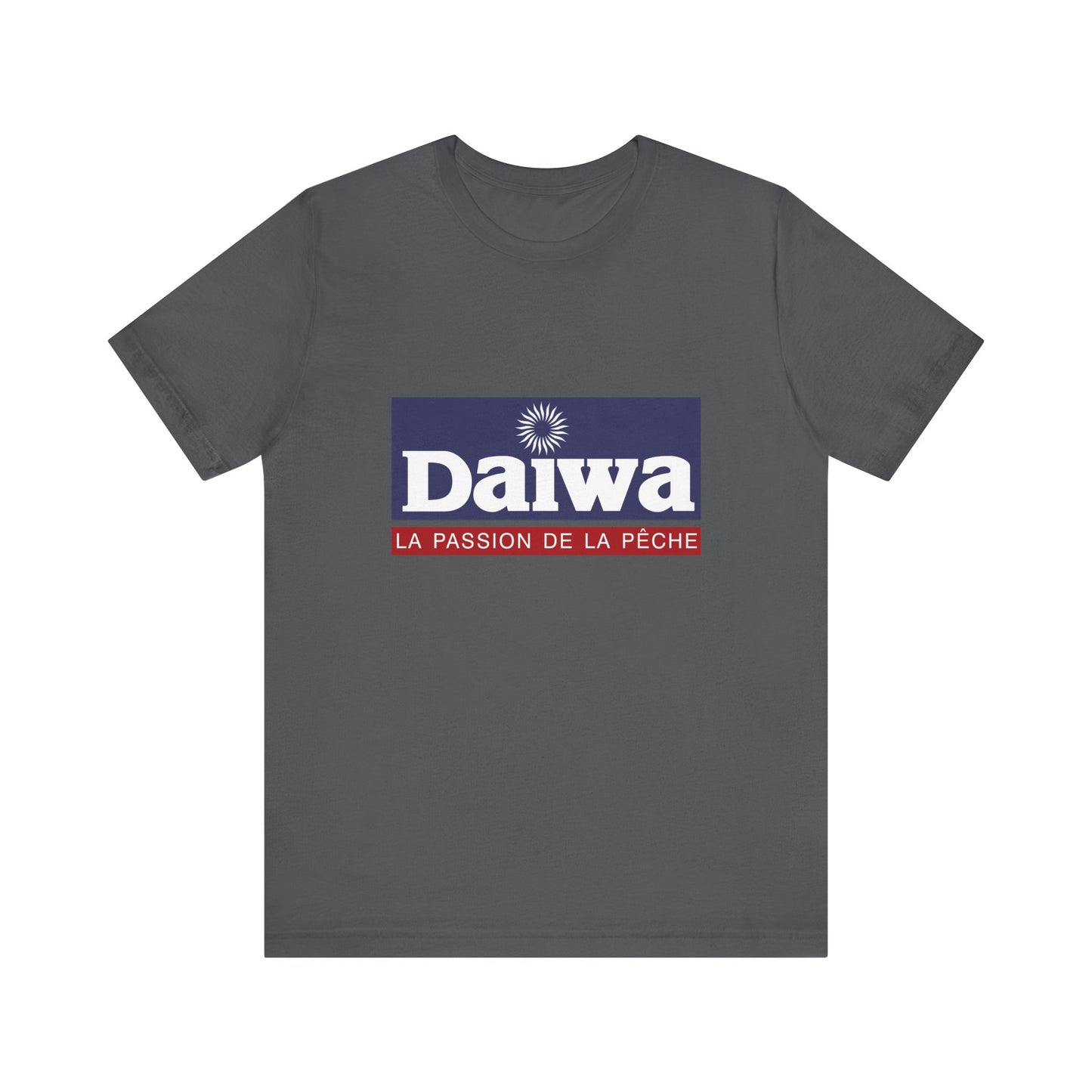 Unisex T Shirt Short Sleeve Daiwa Fishing Logo Jersey Tee Crew Neck Regular Fit