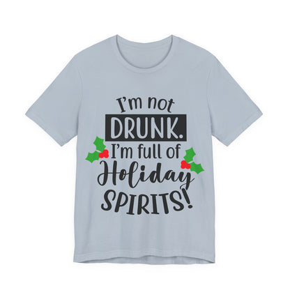 Men's T Shirt Short Sleeve I'm Not Drunk Jersey Tee Crew Neck