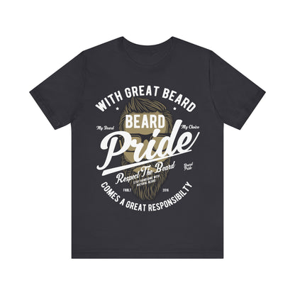 Men's T Shirt Short Sleeve Beard Pride Jersey Tee Crew Neck Regular Fit