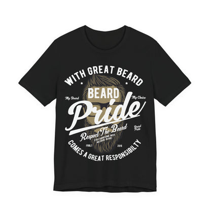Men's T Shirt Short Sleeve Beard Pride Jersey Tee Crew Neck Regular Fit