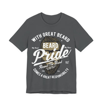 Men's T Shirt Short Sleeve Beard Pride Jersey Tee Crew Neck Regular Fit